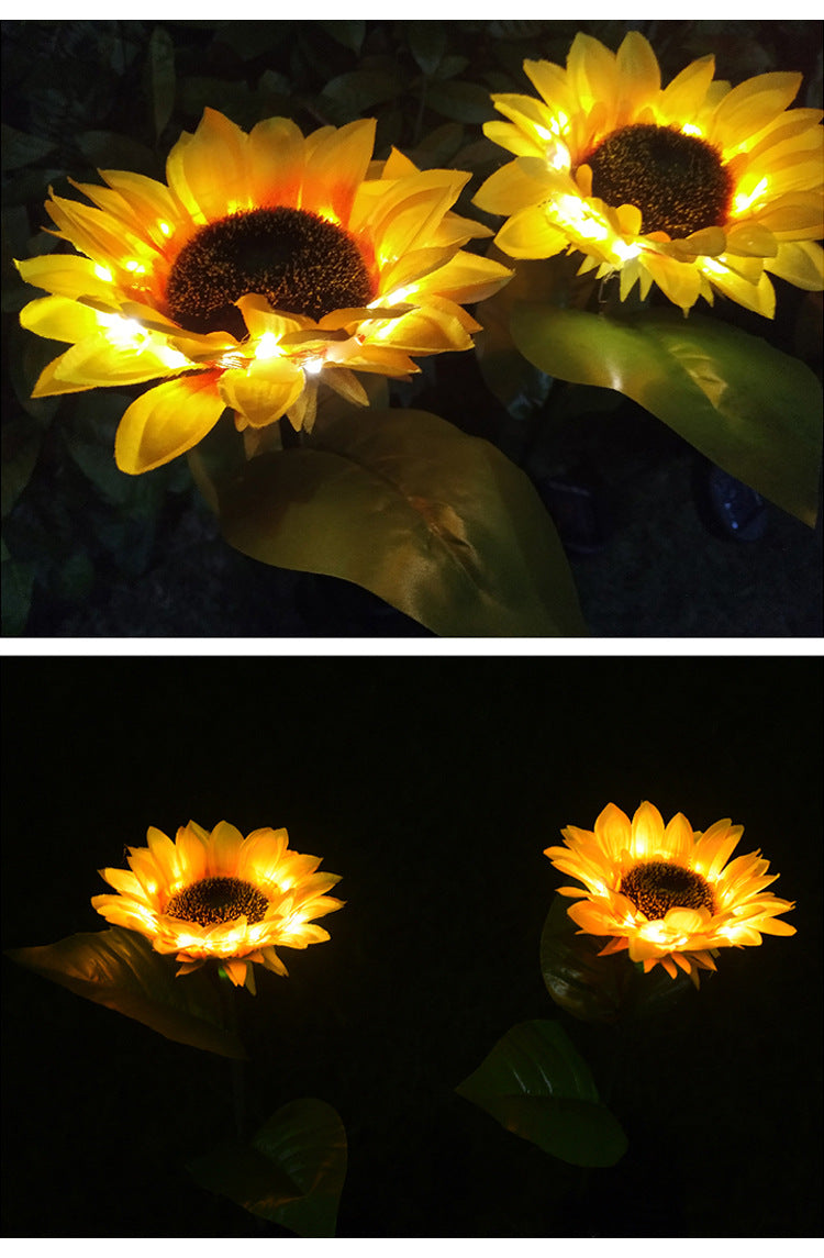 Sunflower Solar LED Garden Lights (2 Pack Special)