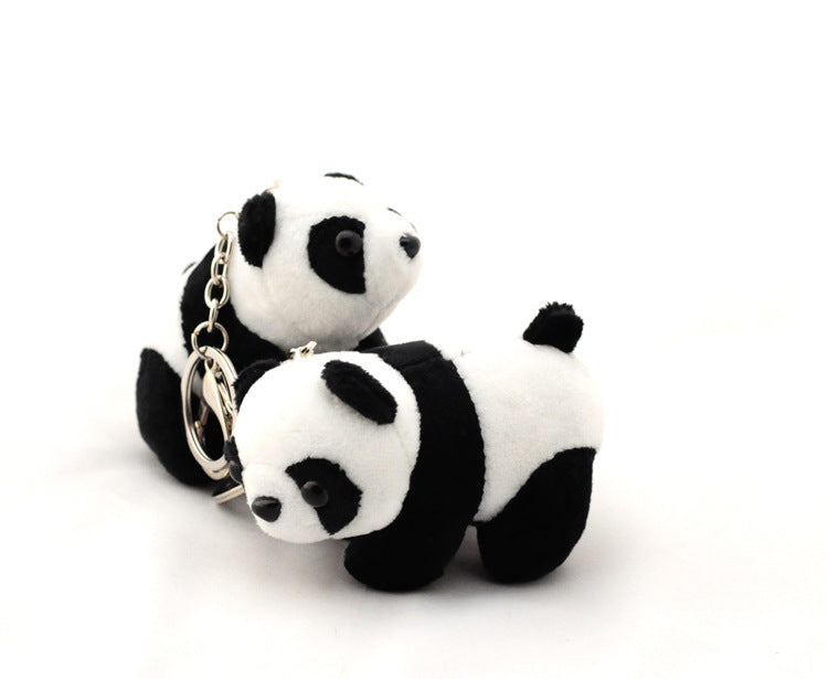 Panda plush key chain