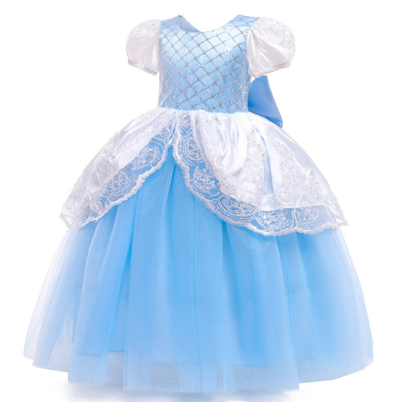 New Puff Sleeve Girls Ins Children's Clothing