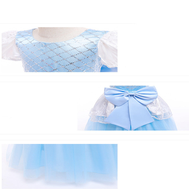 New Puff Sleeve Girls Ins Children's Clothing