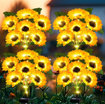 Sunflower Solar LED Garden Lights