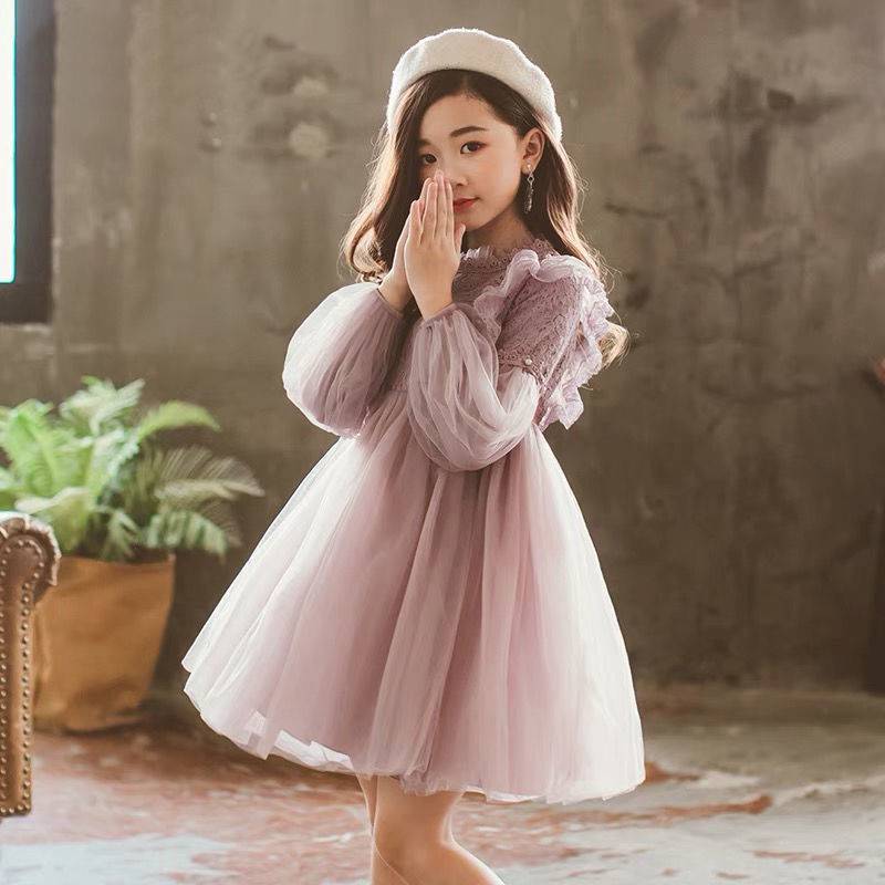 Children's Clothing Girls Autumn Clothing New Long-sleeved Princess Dress