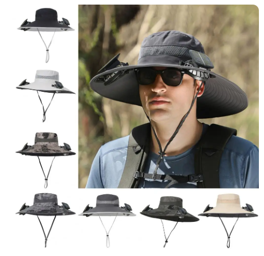 Sun-Powered Cooling Hat