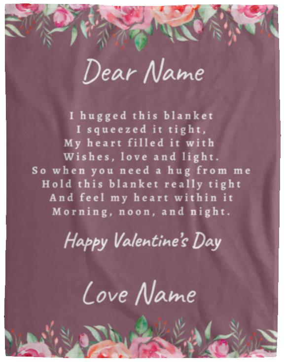 VALENTINE'S DAY FLOWER BLANKET | VALENTINE'S DAY GIFT