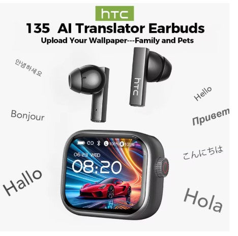AI Touchscreen Earbuds | FREE SHIPPING | Waterproof | Translate | Long Life