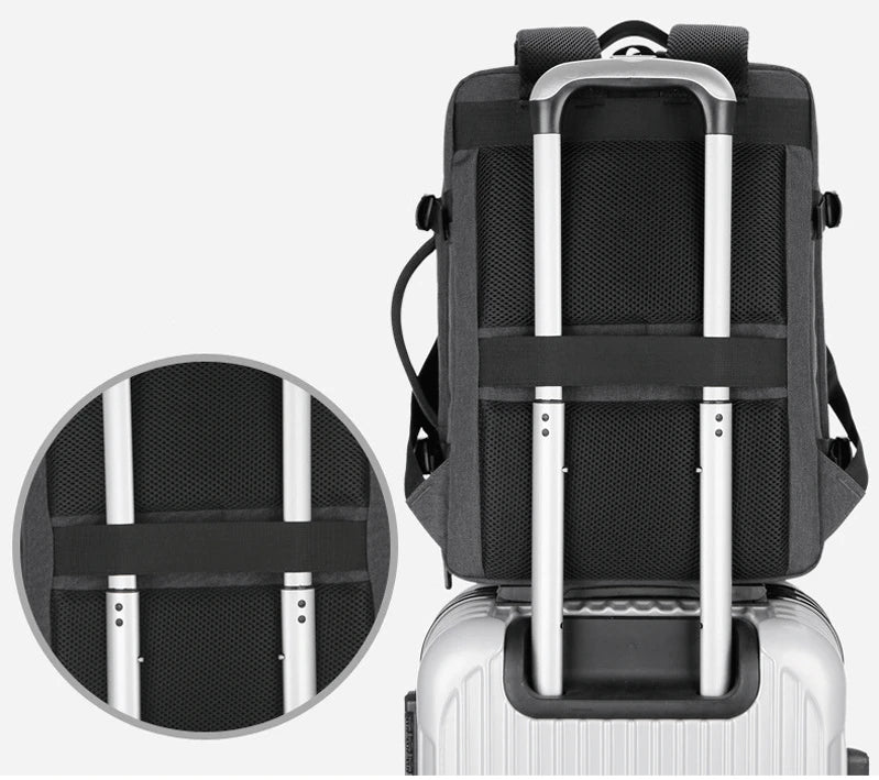 Men Large Capacity Backpack USB Charging Male Laptop Bagpack Waterproof Business Travel Back Pack Luggage Bag Mochila