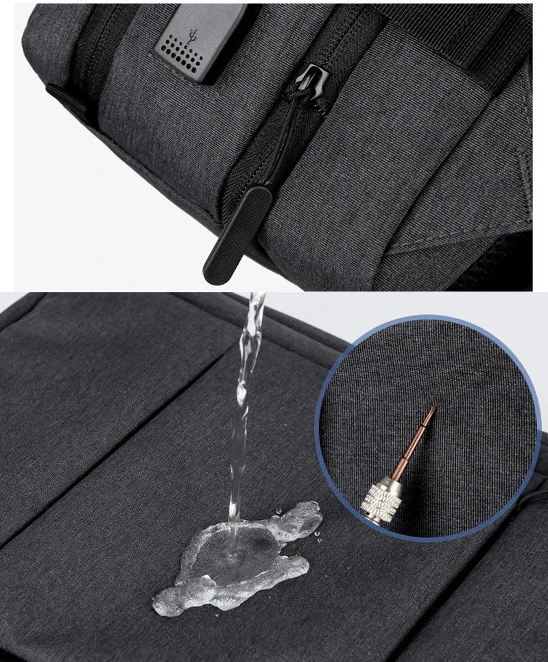 Men Large Capacity Backpack USB Charging Male Laptop Bagpack Waterproof Business Travel Back Pack Luggage Bag Mochila