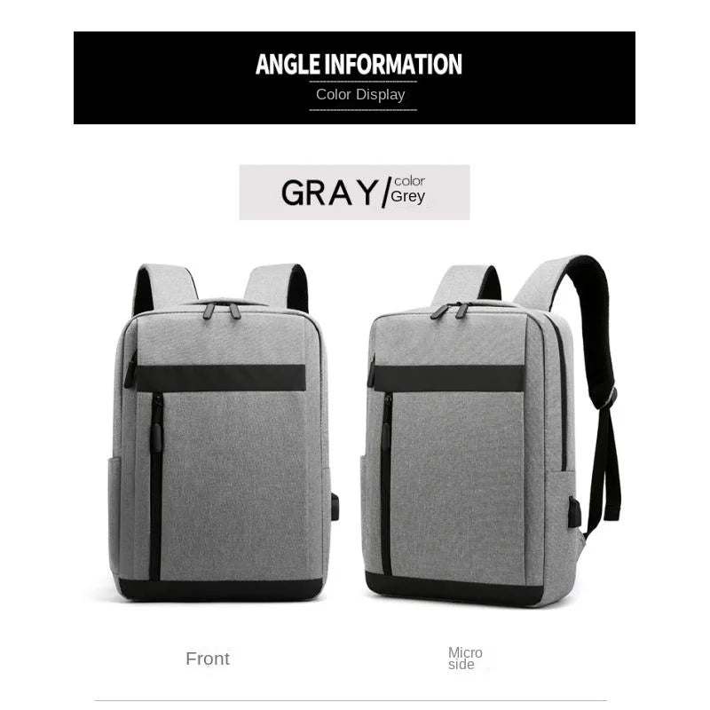Business Laptop Backpack Large Capacity Multifunctional Usb Charging Waterproof Film Backbag Casual Shoulder Bag For Men