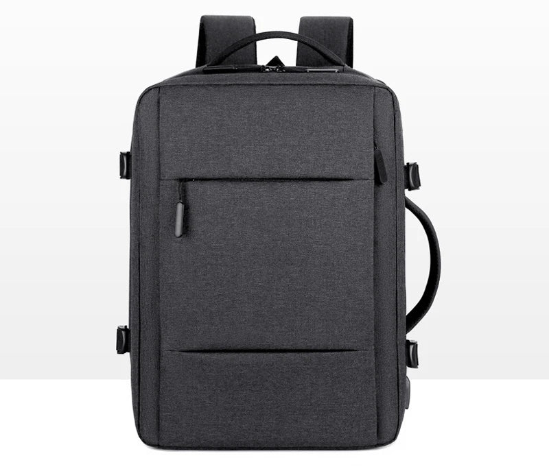 Men Large Capacity Backpack USB Charging Male Laptop Bagpack Waterproof Business Travel Back Pack Luggage Bag Mochila