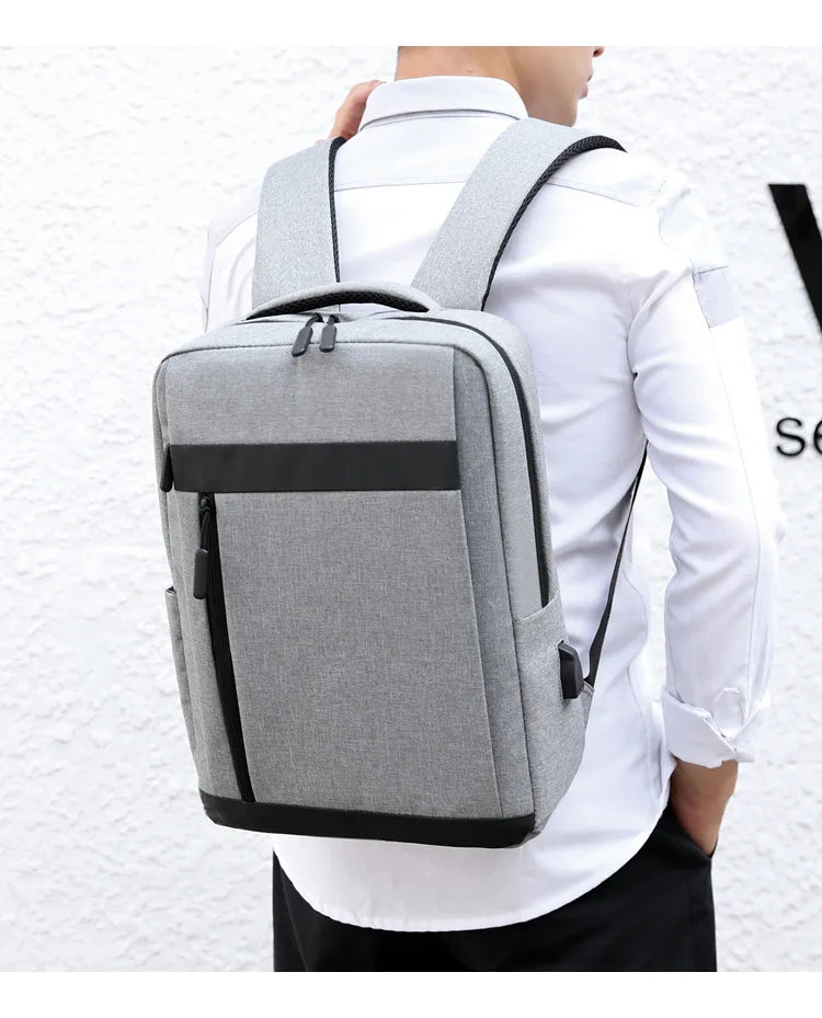 Business Laptop Backpack Large Capacity Multifunctional Usb Charging Waterproof Film Backbag Casual Shoulder Bag For Men
