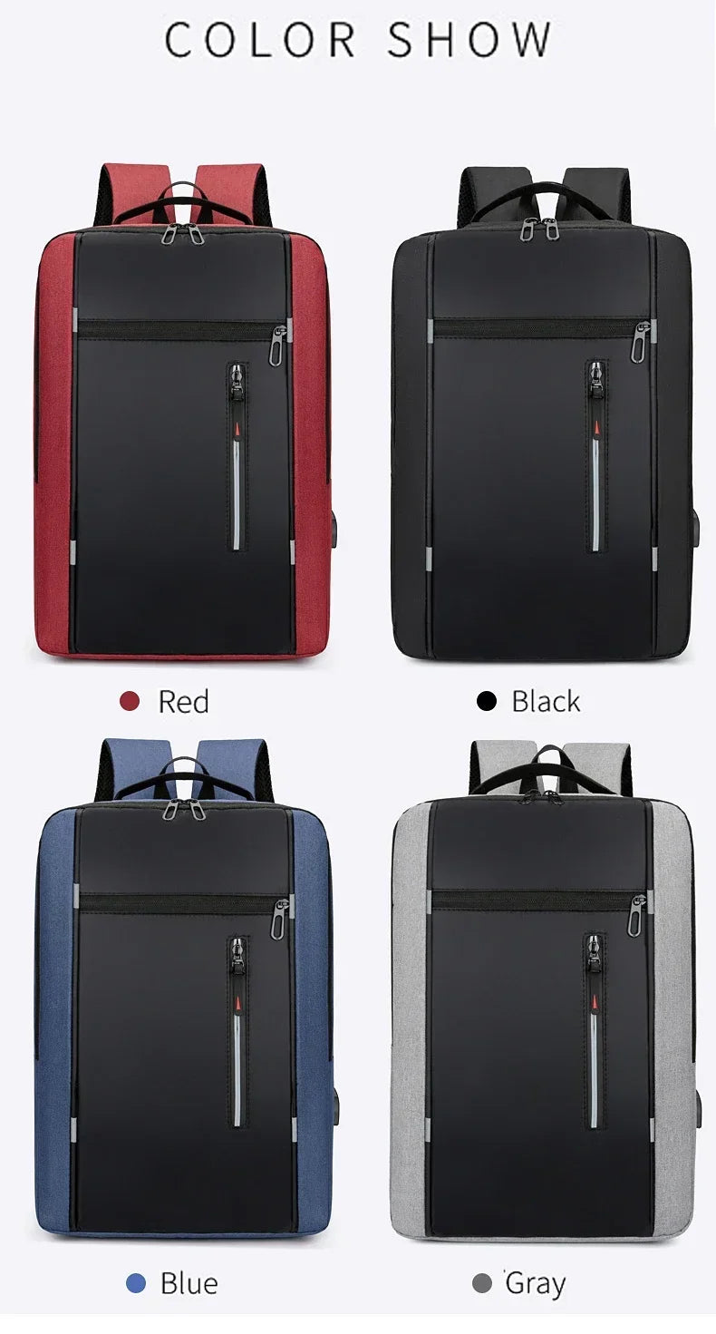 Waterproof Business Backpack Men USB School Backpacks 15.6 Inch Laptop Backpack Large Capacity Bagpacks for Men Back Pack Bags