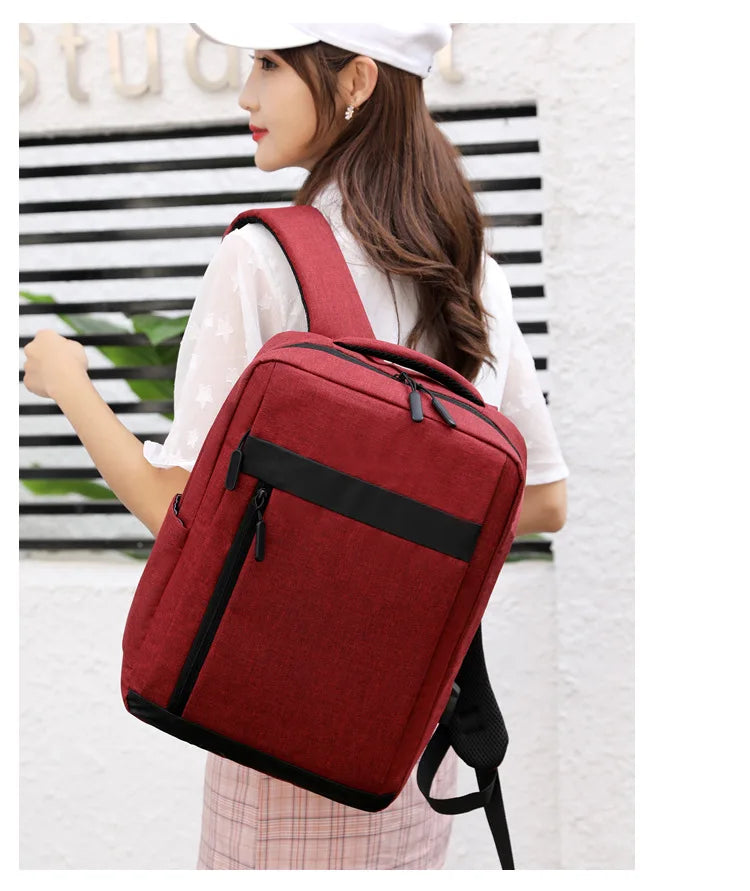 Business Laptop Backpack Large Capacity Multifunctional Usb Charging Waterproof Film Backbag Casual Shoulder Bag For Men