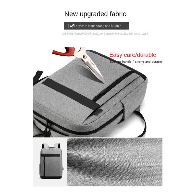 Business Laptop Backpack Large Capacity Multifunctional Usb Charging Waterproof Film Backbag Casual Shoulder Bag For Men