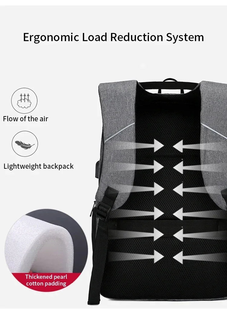 Waterproof Business Backpack Men USB School Backpacks 15.6 Inch Laptop Backpack Large Capacity Bagpacks for Men Back Pack Bags
