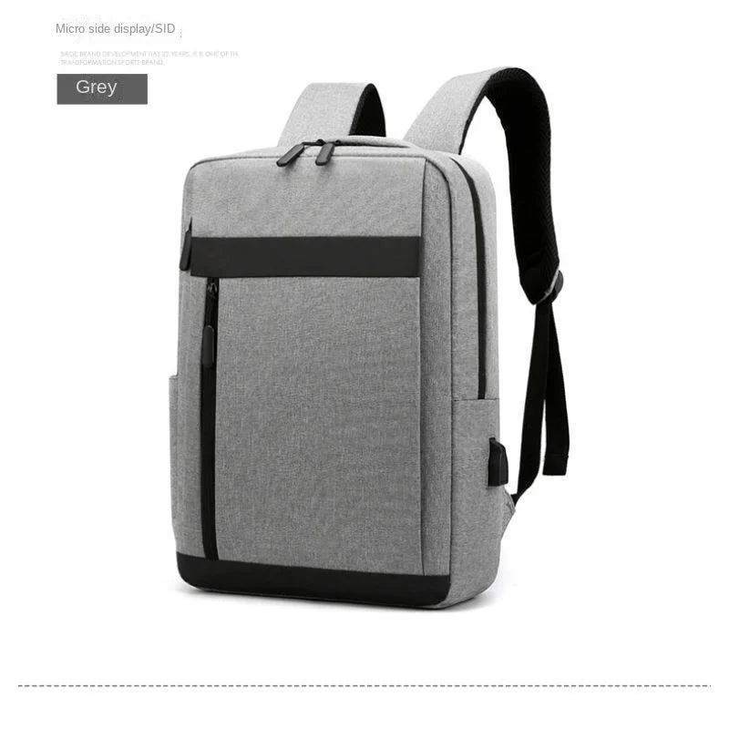 Business Laptop Backpack Large Capacity Multifunctional Usb Charging Waterproof Film Backbag Casual Shoulder Bag For Men