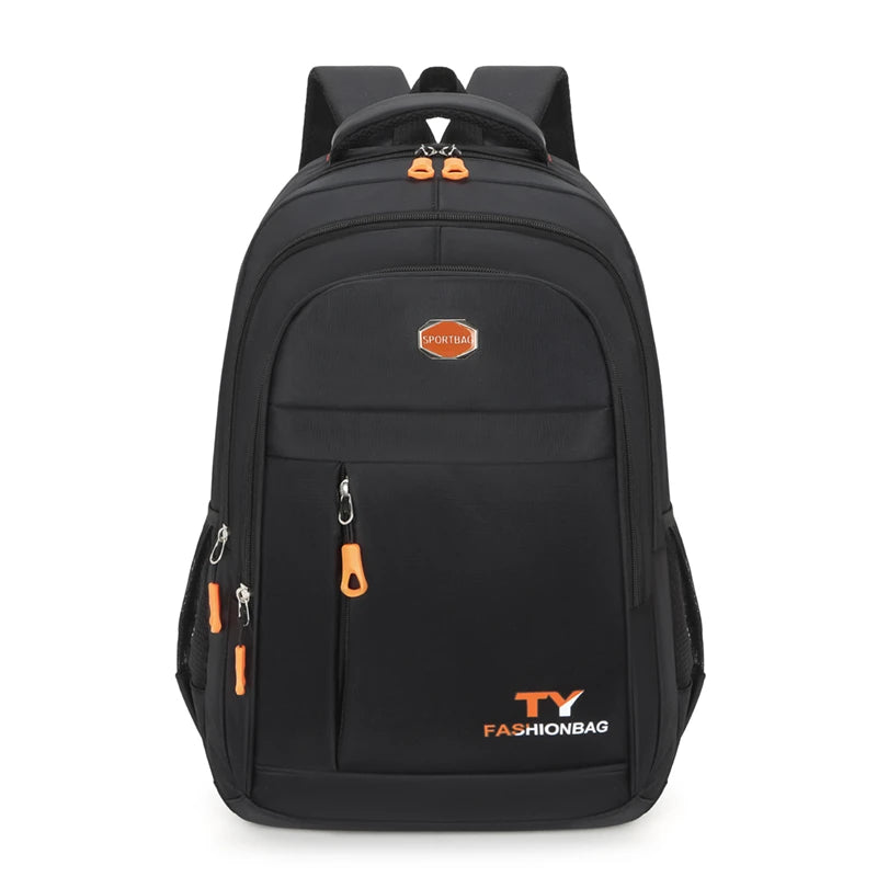Minimalist Large Capacity Backpacks Men's Waterproof Oxford Commute School Backpack Business Casual Multiple Pockets Travel Bag