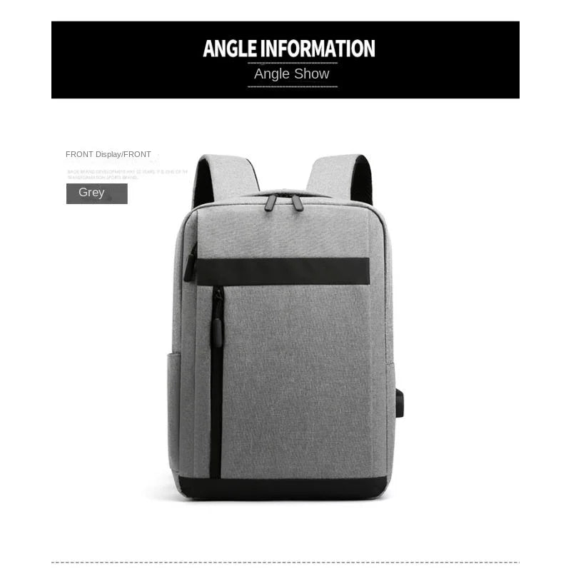 Business Laptop Backpack Large Capacity Multifunctional Usb Charging Waterproof Film Backbag Casual Shoulder Bag For Men