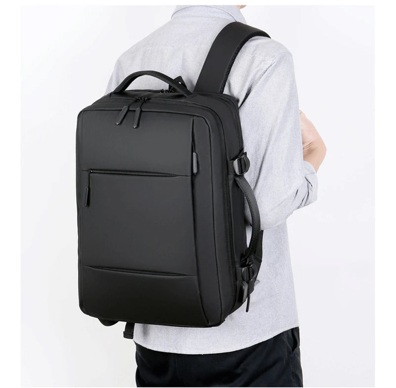 Men Large Capacity Backpack USB Charging Male Laptop Bagpack Waterproof Business Travel Back Pack Luggage Bag Mochila