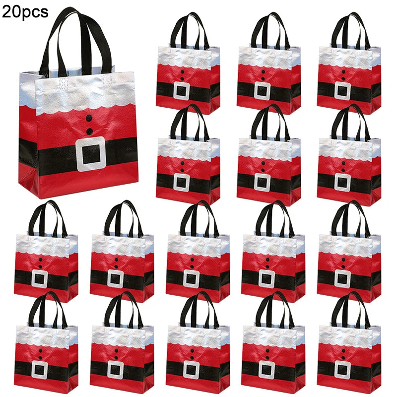 10/20 Pcs Santa Claus Christmas Gift Bags