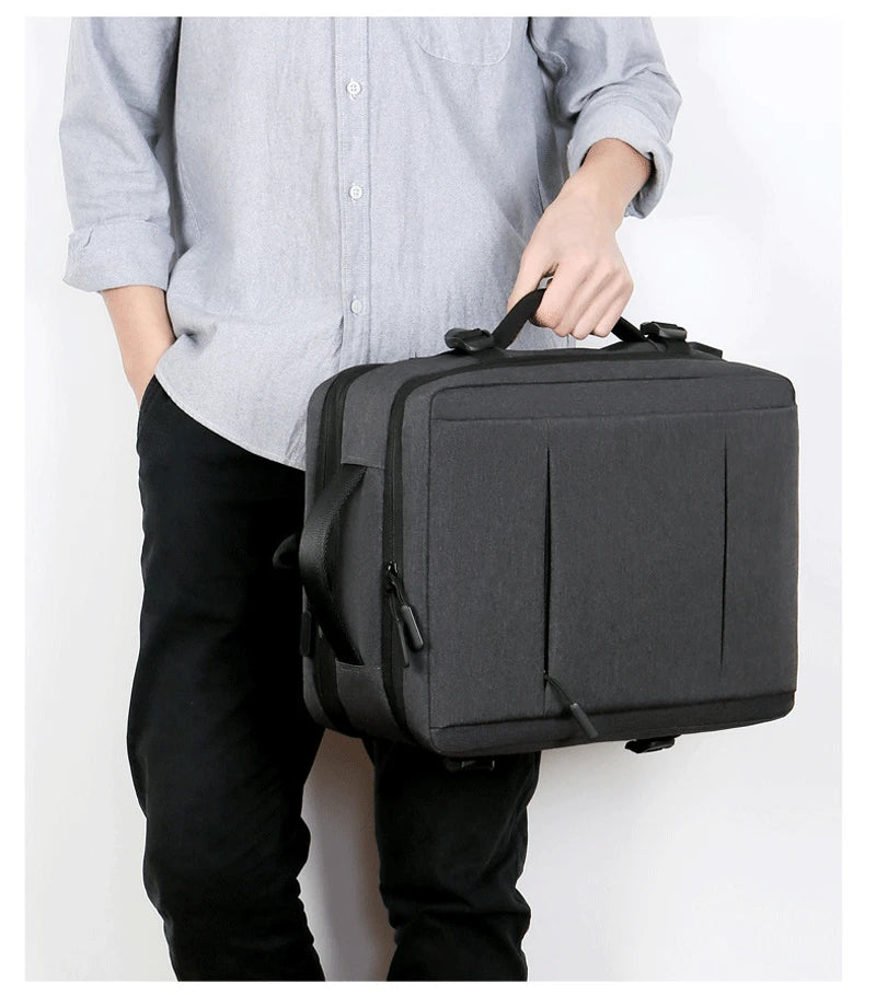 Men Large Capacity Backpack USB Charging Male Laptop Bagpack Waterproof Business Travel Back Pack Luggage Bag Mochila