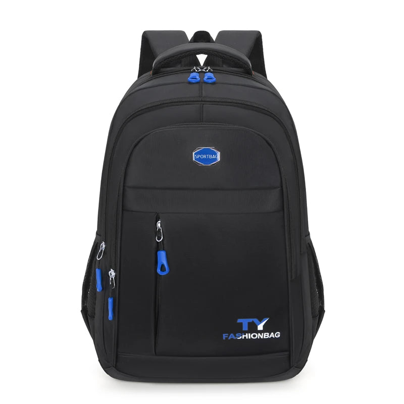 Minimalist Large Capacity Backpacks Men's Waterproof Oxford Commute School Backpack Business Casual Multiple Pockets Travel Bag