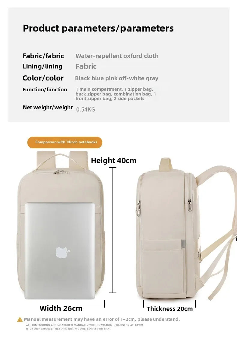 Men Women Hand Luggage Backpack 40x20x25 Cabin Bag Lightweight Aeroplane Carry-Ons Travel Backpack Waterproof Laptop Backpack