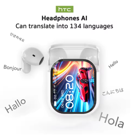 AI LED Display Wireless Earbuds Bluetooth|Waterproof|TouchScreen|Translate|Sport|Long Life