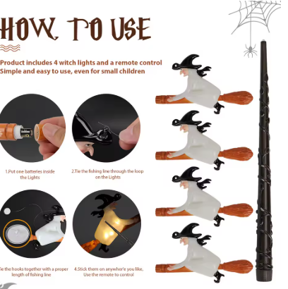 SnatchMagic! Floating LED Candles Set (with Wand)