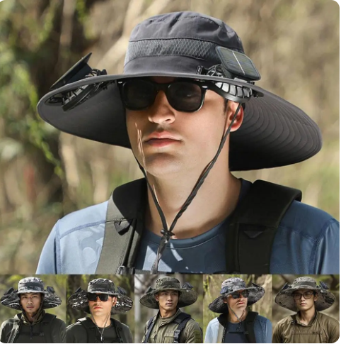 Sun-Powered Cooling Hat