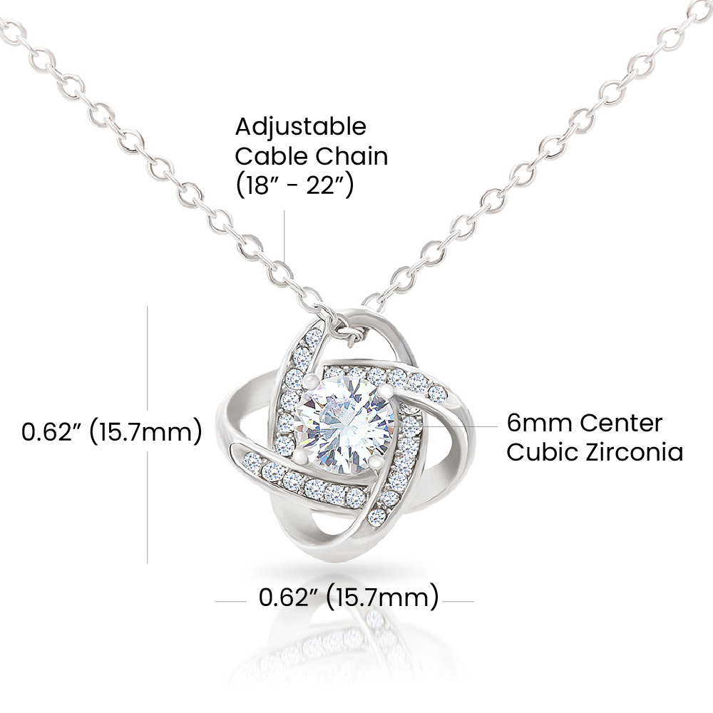 💖Special Gift for Wife, Love Knot Necklace | To My Beautiful Wife💖
