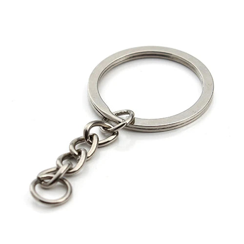 5-20pcs Gold Color Key Chain Key Ring Bronze Rhodium 28mm Long Round Split Keyrings Keychain For DIY Jewelry Making Wholesale