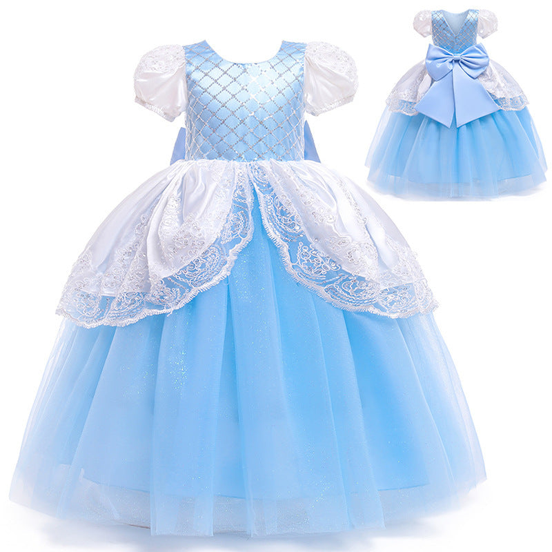 New Puff Sleeve Girls Ins Children's Clothing