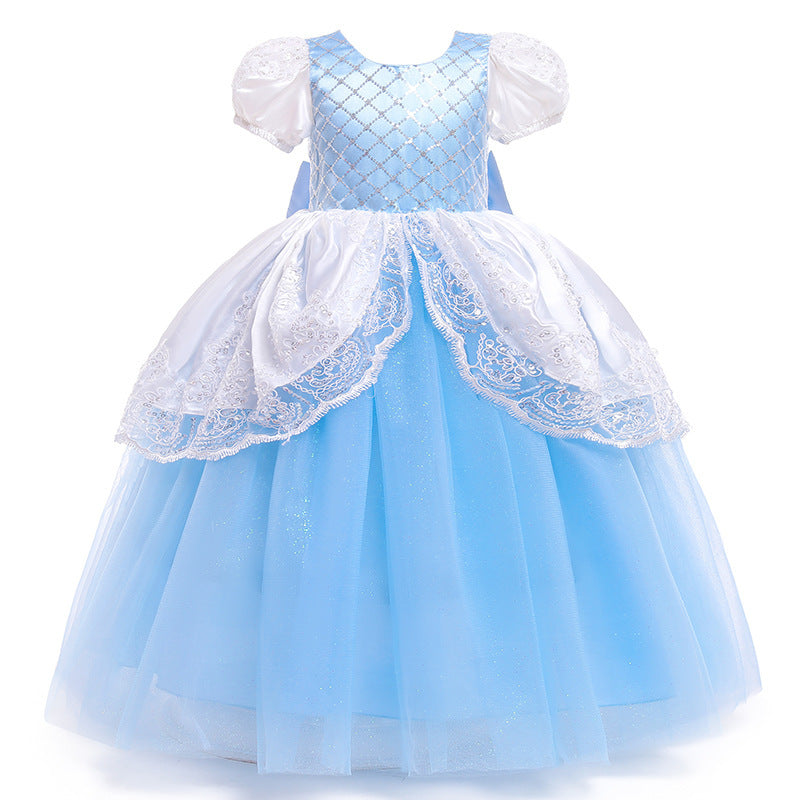 New Puff Sleeve Girls Ins Children's Clothing