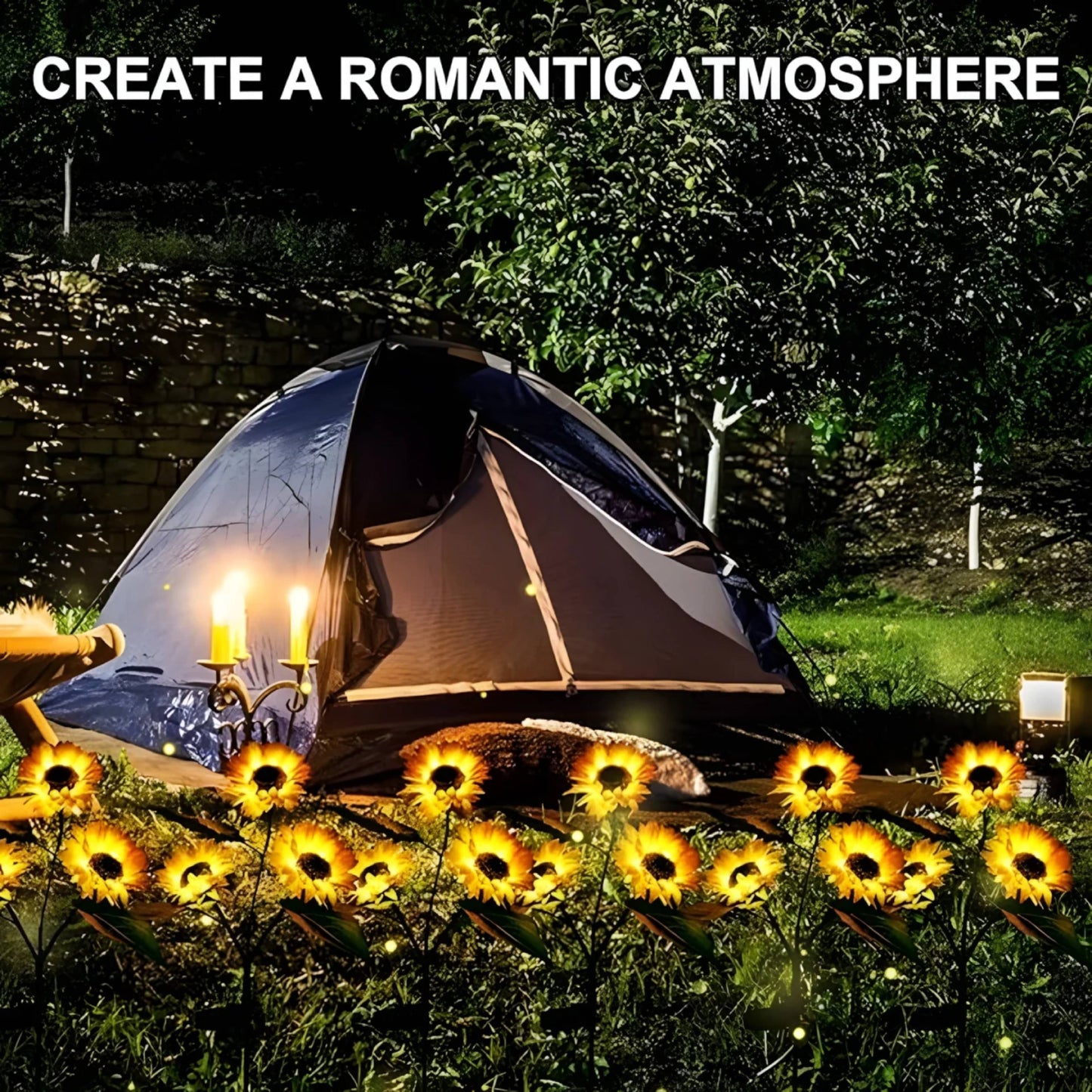 Sunflower Solar LED Garden Lights (2 Pack Special)
