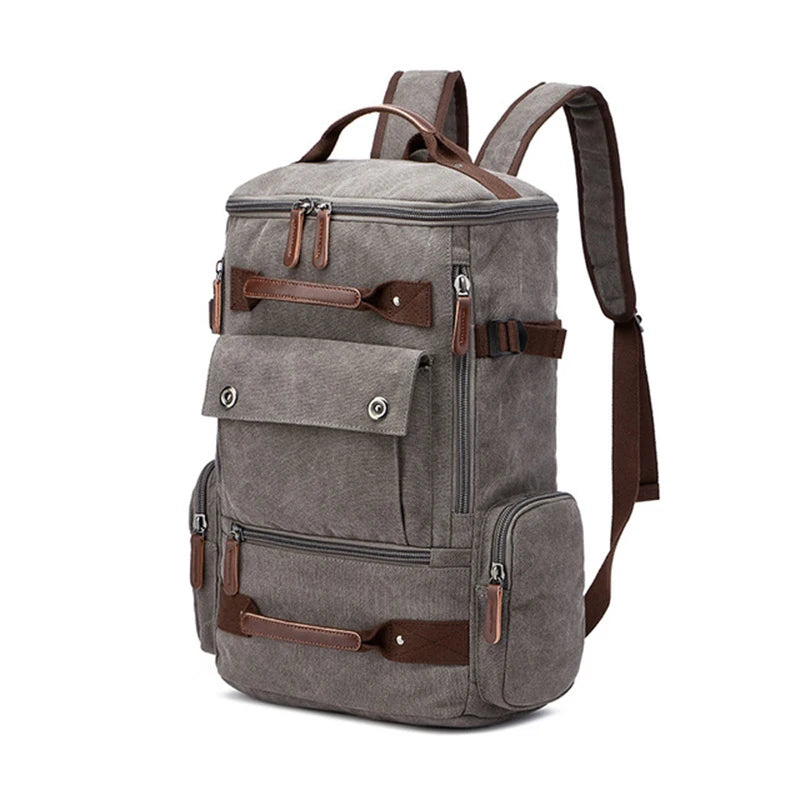 Vintage Canvas Adventure Backpack