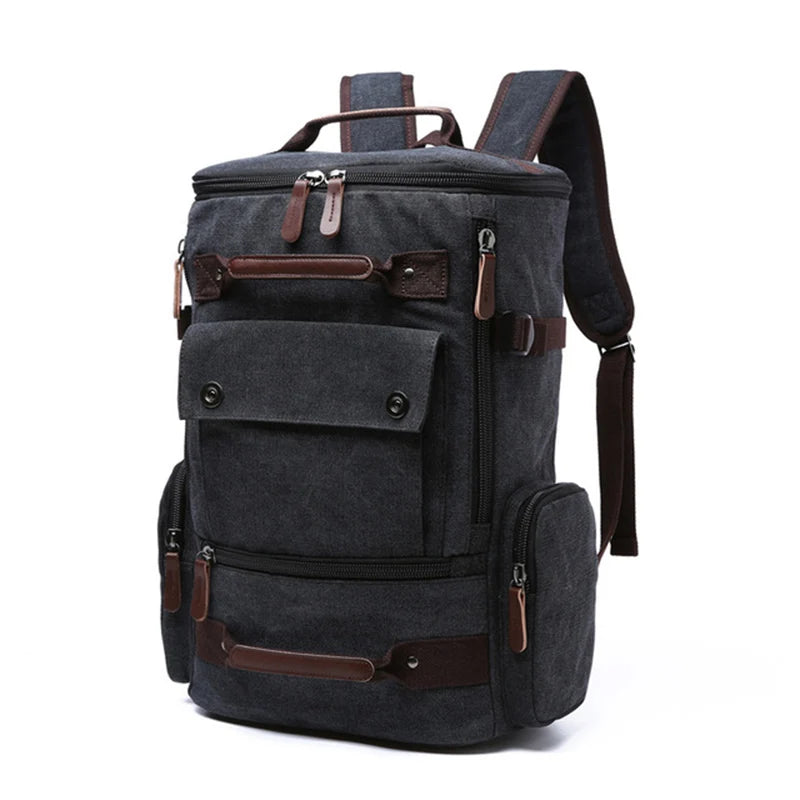 Vintage Canvas Adventure Backpack