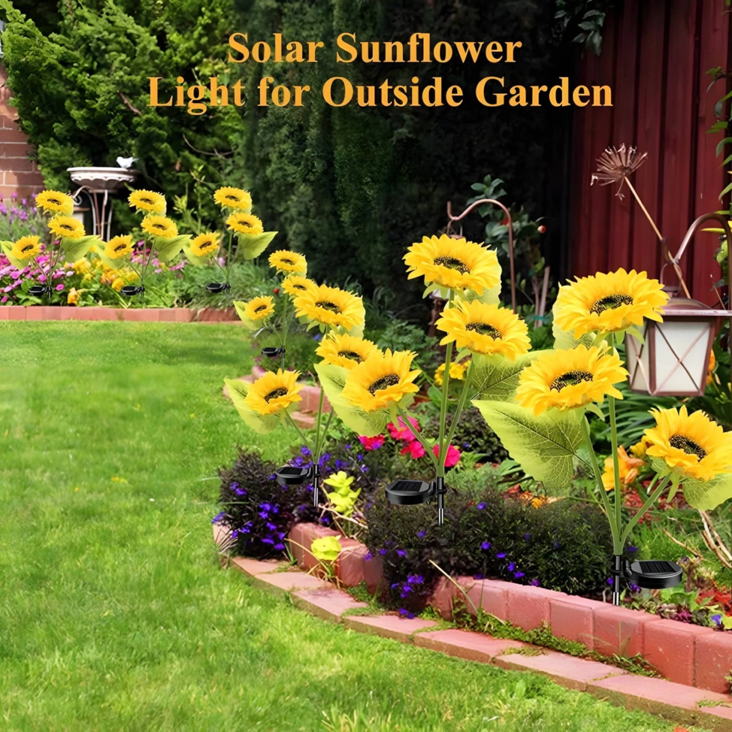 Sunflower Solar LED Garden Lights (2 Pack Special)