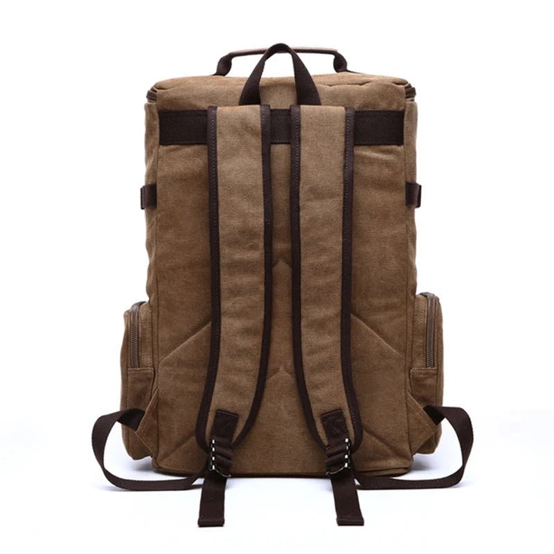 Vintage Canvas Adventure Backpack