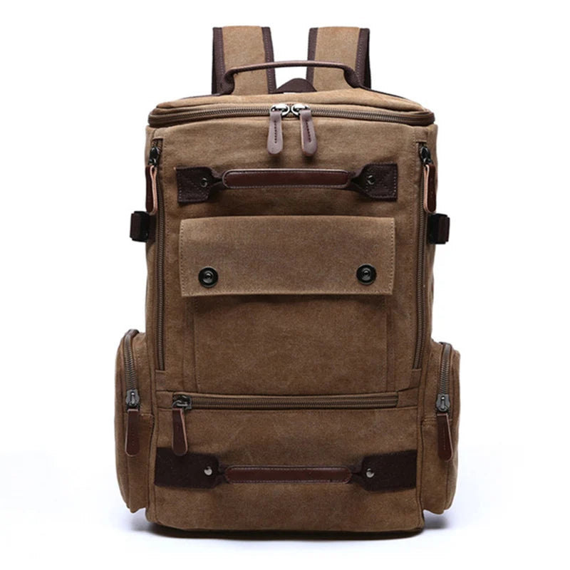 Vintage Canvas Adventure Backpack