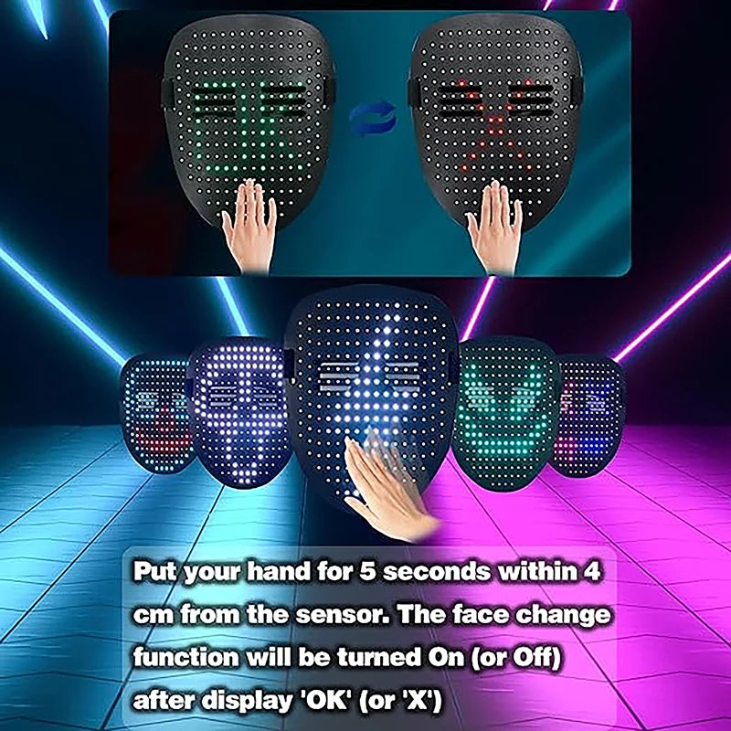 SnatchGlow! LED Party Mask