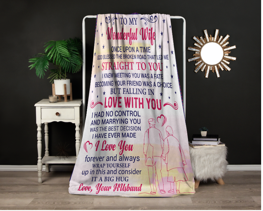 To My Wonderful Wife | Fleece Blanket