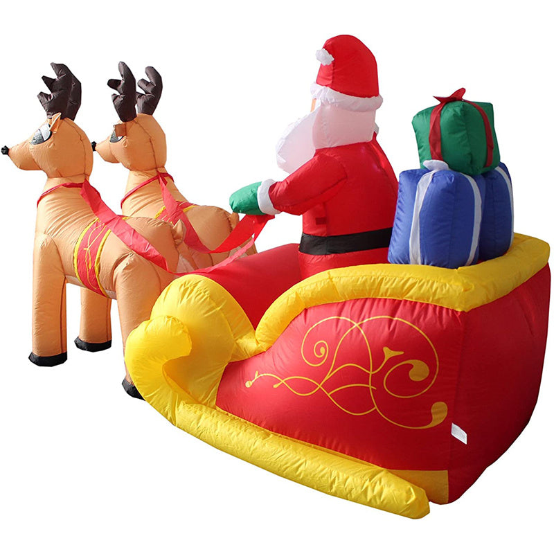 Christmas Inflatable Inflatable Garden Decoration Elk Sleigh