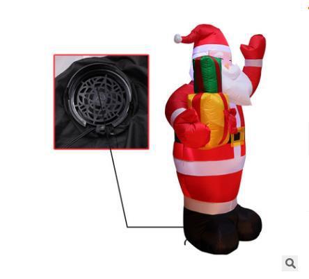 Explosive Inflatable 1.5m Santa Claus Gift Pack Luminous Inflatable Model