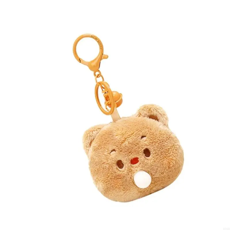 090B Butter Bear Keychain Women Girl Purse Pendant for Handbag Decors Accessories