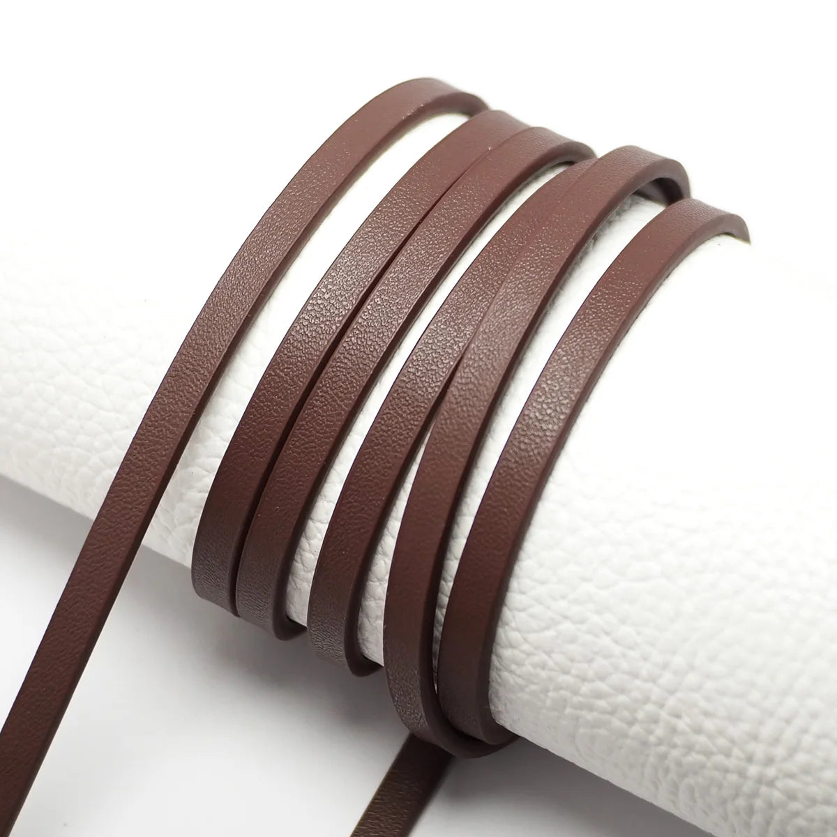 45inches Soft Faux leather cord,Fine Litchi Texture 5x2mm Leather Strips,Leather Belt Bag Handle,Waist Chain Bracelet Making