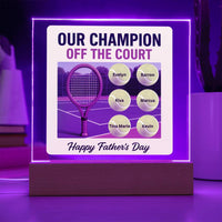 Acrylic Square with LED Corded Base