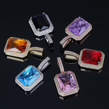 Colored gemstone pendants for men and women