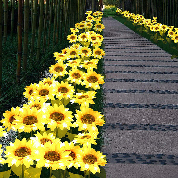 Sunflower Solar LED Garden Lights