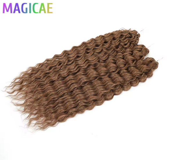 Magicae 3Pcs 300Grams 24Inches Ariel Deep Water Wave Hair (Braid or Twist)
