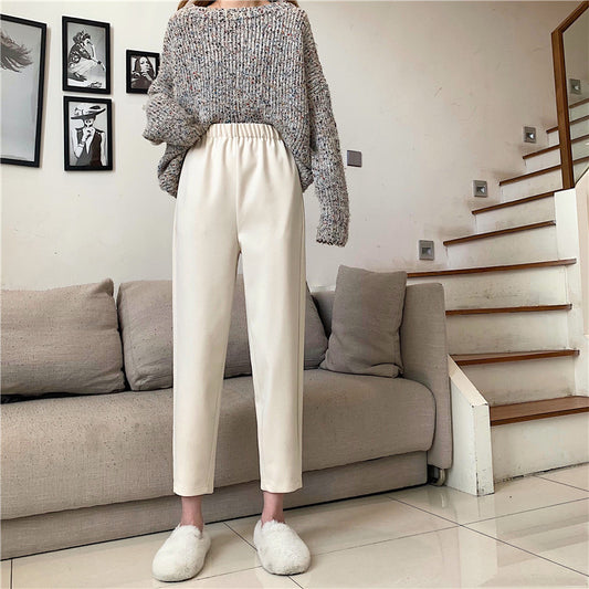 Woolen radish casual Capris